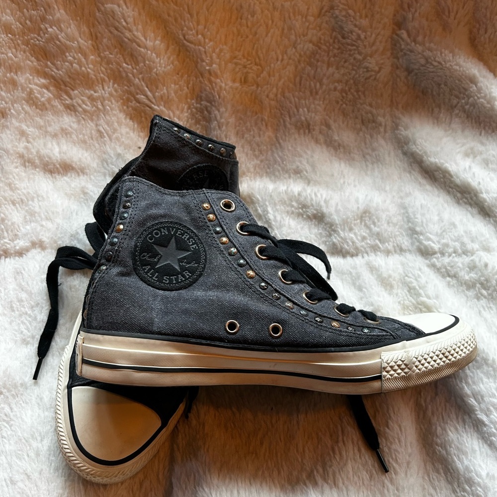 Converse Grey High-Top Sneakers